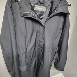 Eddie Bauer Women's Black Raincoat